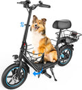 Electric Scooter for Adults with Seat & Pet Basket - 30 Miles Range 650W Motor 48V