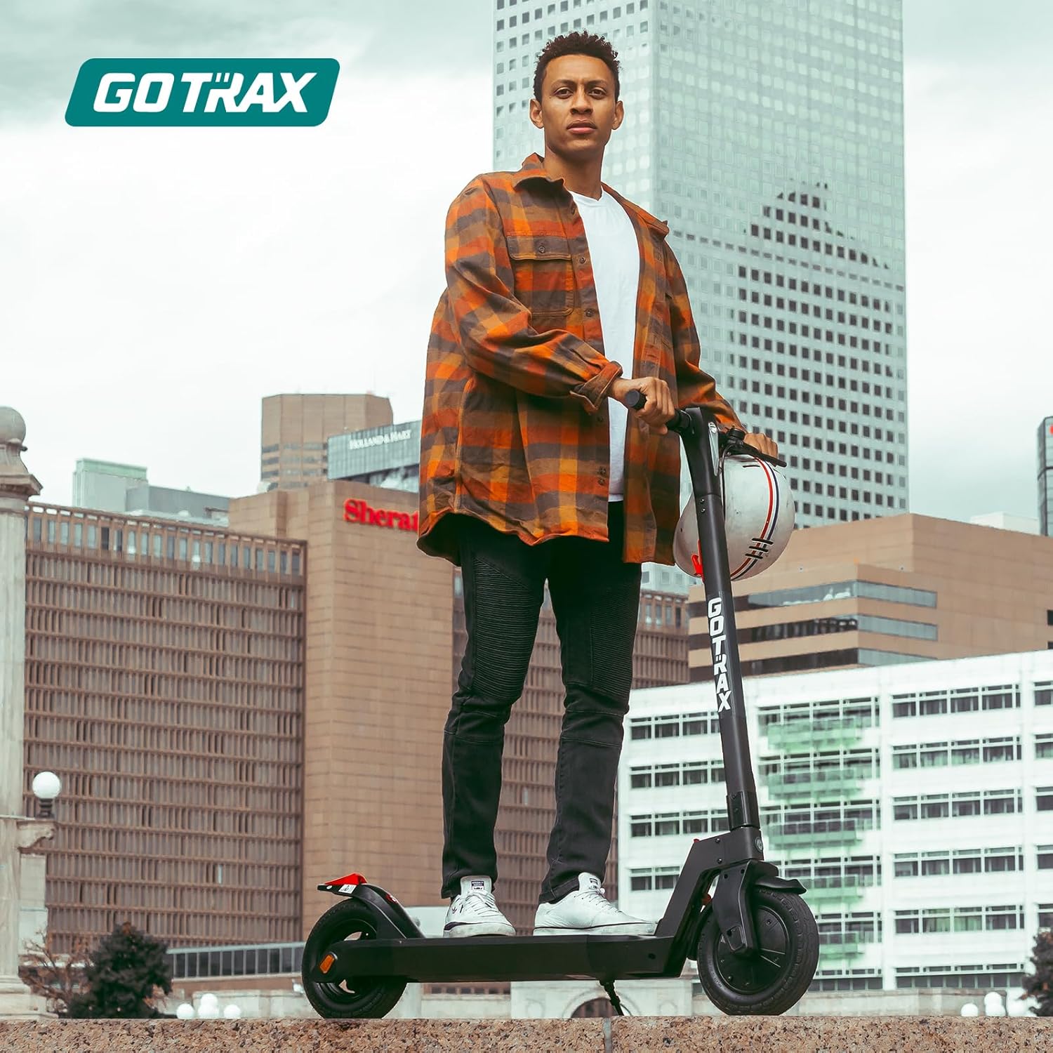 Electric Scooter for Adults, Max 18/38 Mile & 20/28Mph by 350w/500w/1000w Motor,10" Tire, Bright Headlight Taillight,Aluminum Alloy Frame&Cruise Control, Foldable Escooter for Commute
