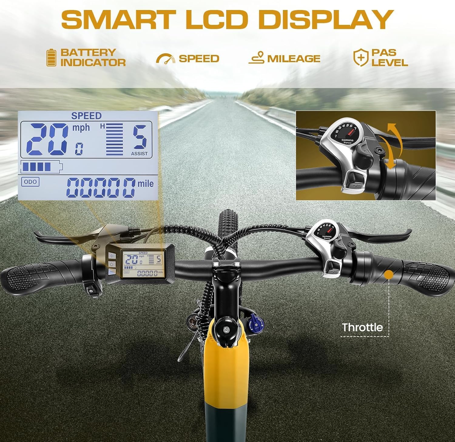 Step-Through 26" Electric Commuter Bike – 500W High-Efficiency E-Bike for Adults (48V 499Wh Removable Battery, 7-Speed, Comfort Low-Step Bicycle for Men & Women, SGS Certified to UL 2849)