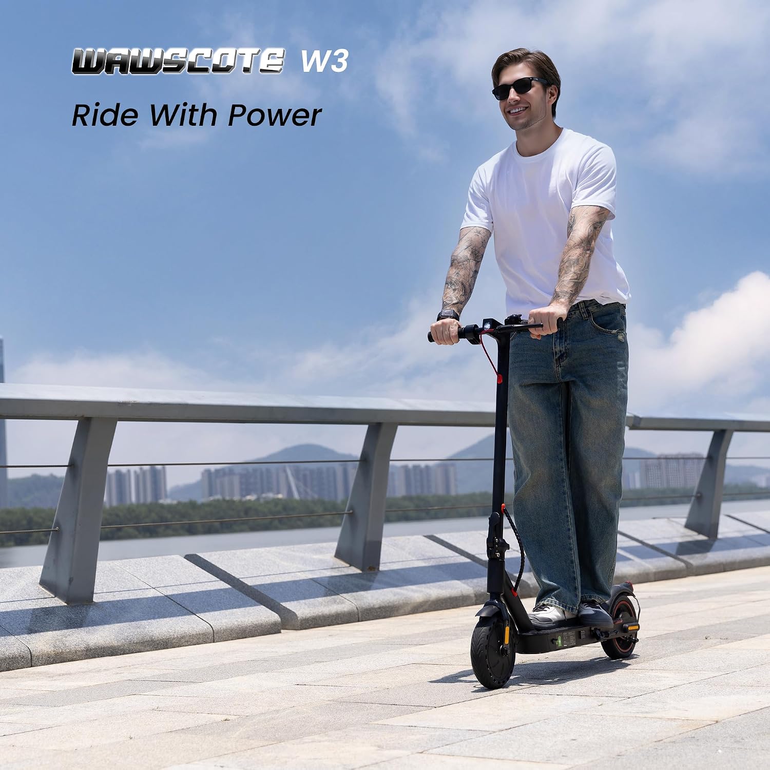 Electric Scooter Adults, 500W/1500W Motor, 18/21/25 Max MPH, 21/28 Miles Max Range, APP Control, Double Braking Systems