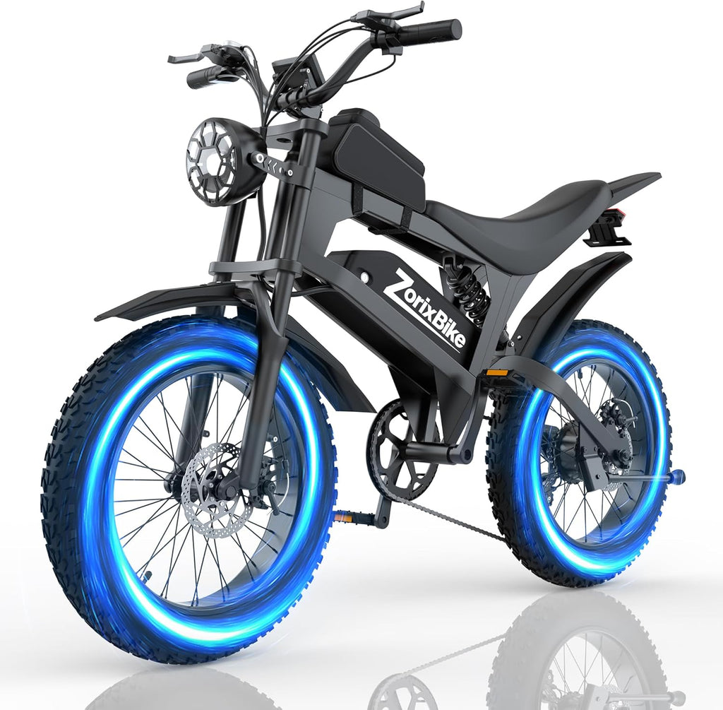Retro Fat Tire Electric Bike – 1500W (3000W Peak) Motor, 48V 20Ah, 20" x 4.0" All-Terrain E-Bike
