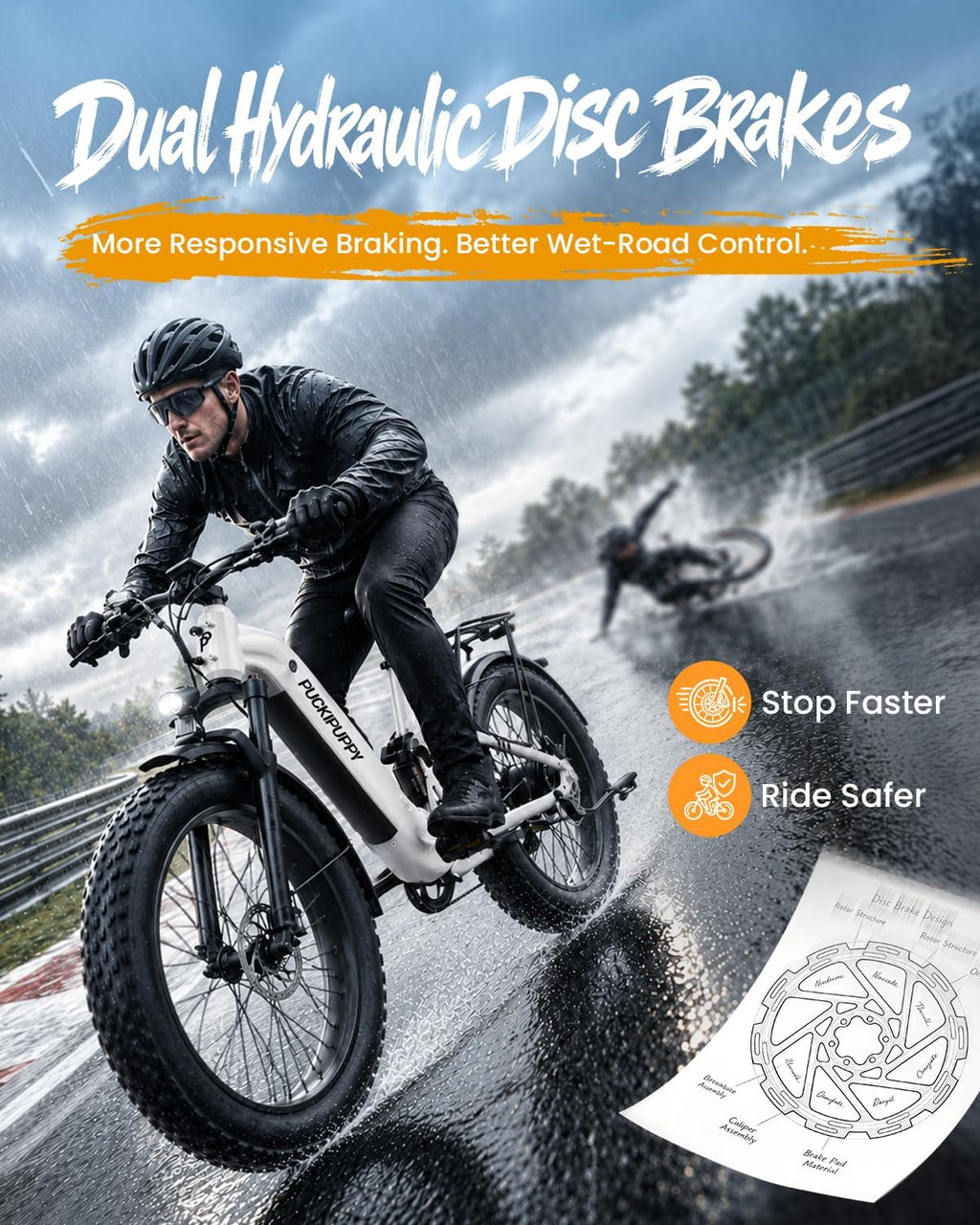 960W Peak Full Suspension Step-Through E-Bike | 26" Fat Tire 48V 20Ah Mountain Electric Bike