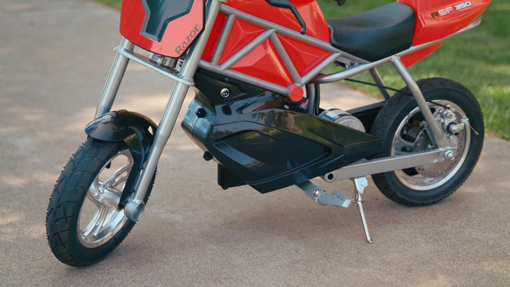 Compact Electric Street Bike - Red/Black