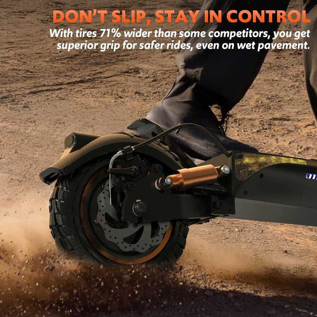Electric Scooter for Adults, 1200W-2000W Motor, 31-40+ Mile Range, 10.5-11" All-Terrain Tires & Dual Suspension