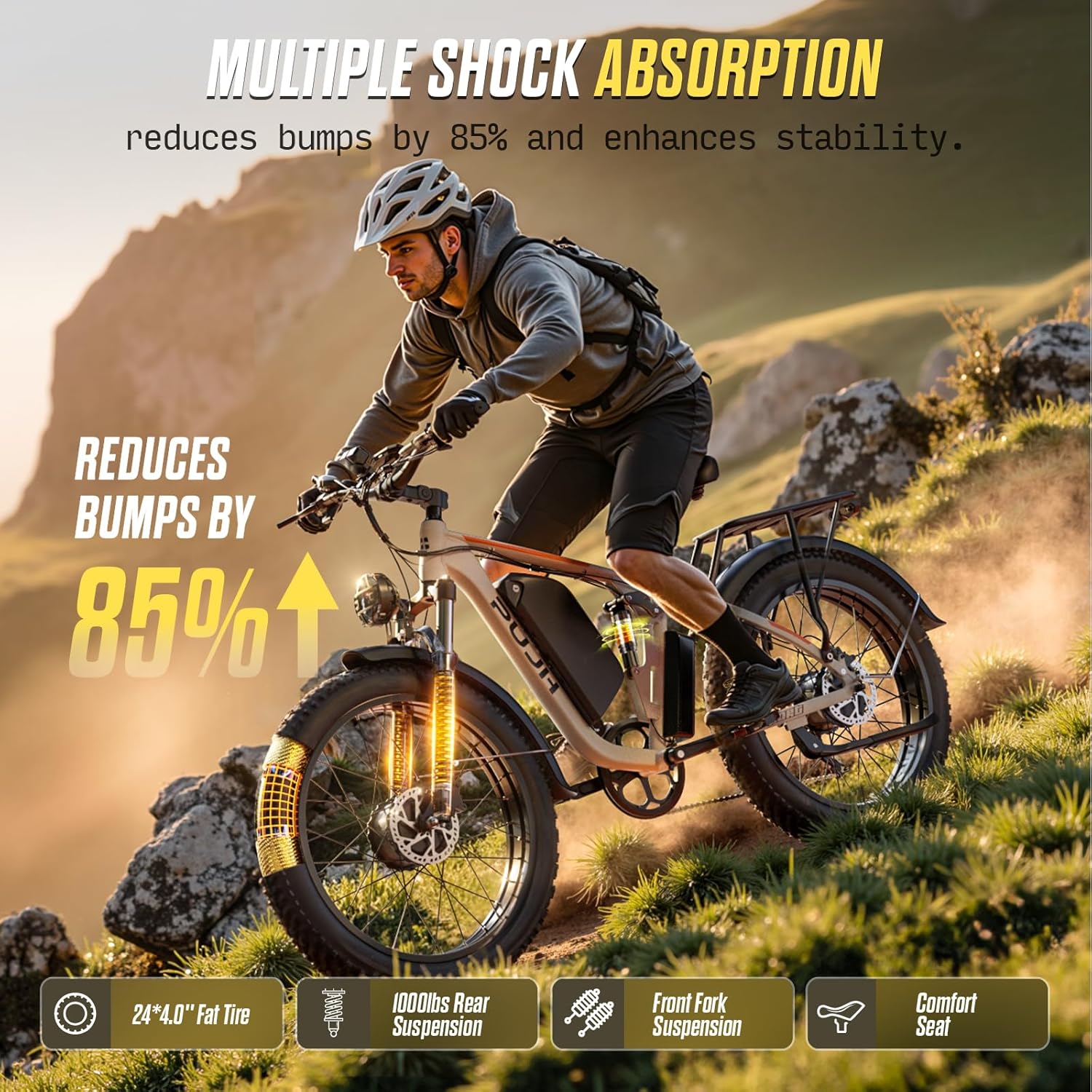6000W Max Speed 45MPH Dual Motor Electric Bike for Adults,60V 1200Wh