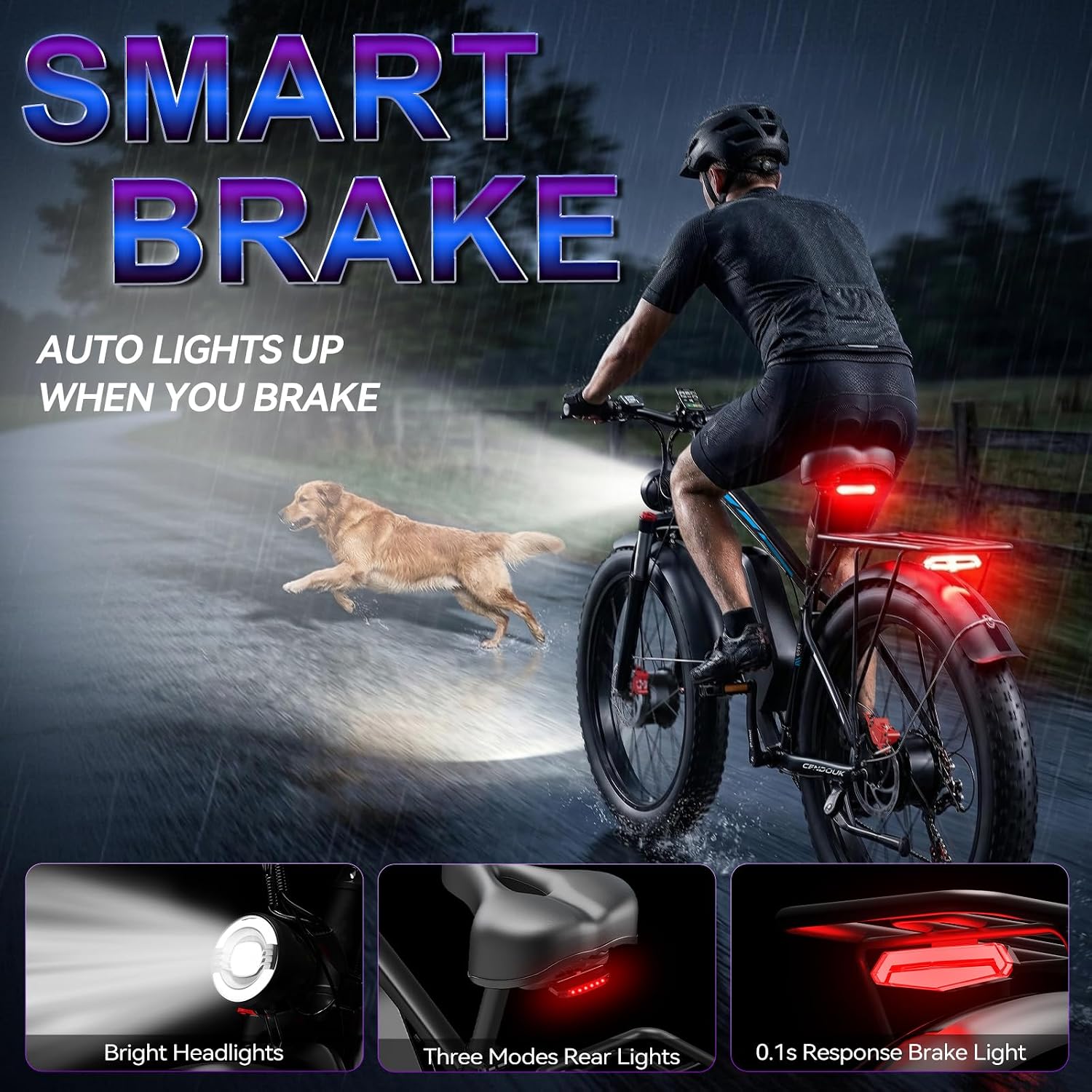 Dual Motor All-Terrain Electric Bike (2026 Upgrade) | 9000W Peak, 58V 36Ah Battery, 47 MPH, 24" Fat Tires, 105-Mile Range with Hydraulic Brakes