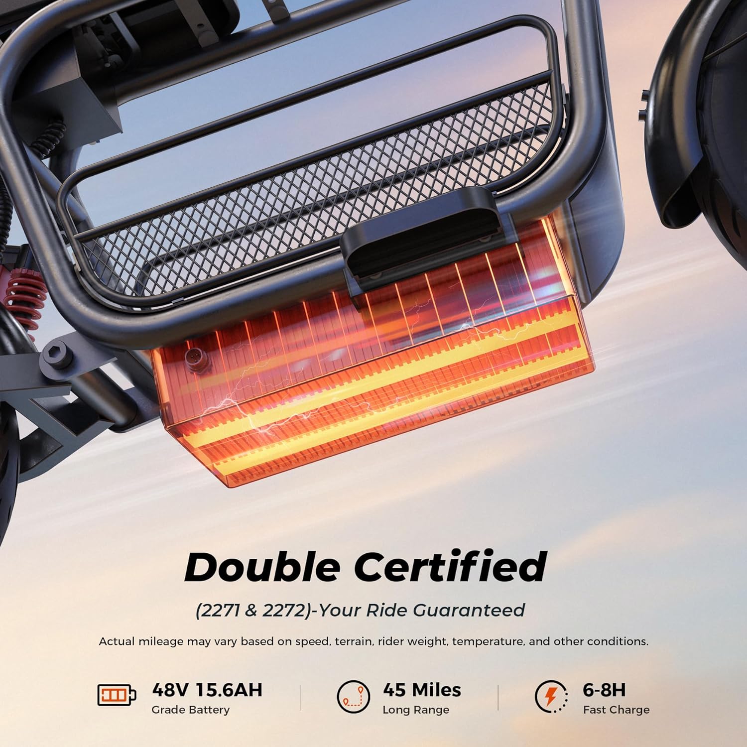 Electric Scooter for Adults with Seat, 1500W Motor, 35MPH Top Speed & 45 Miles Range