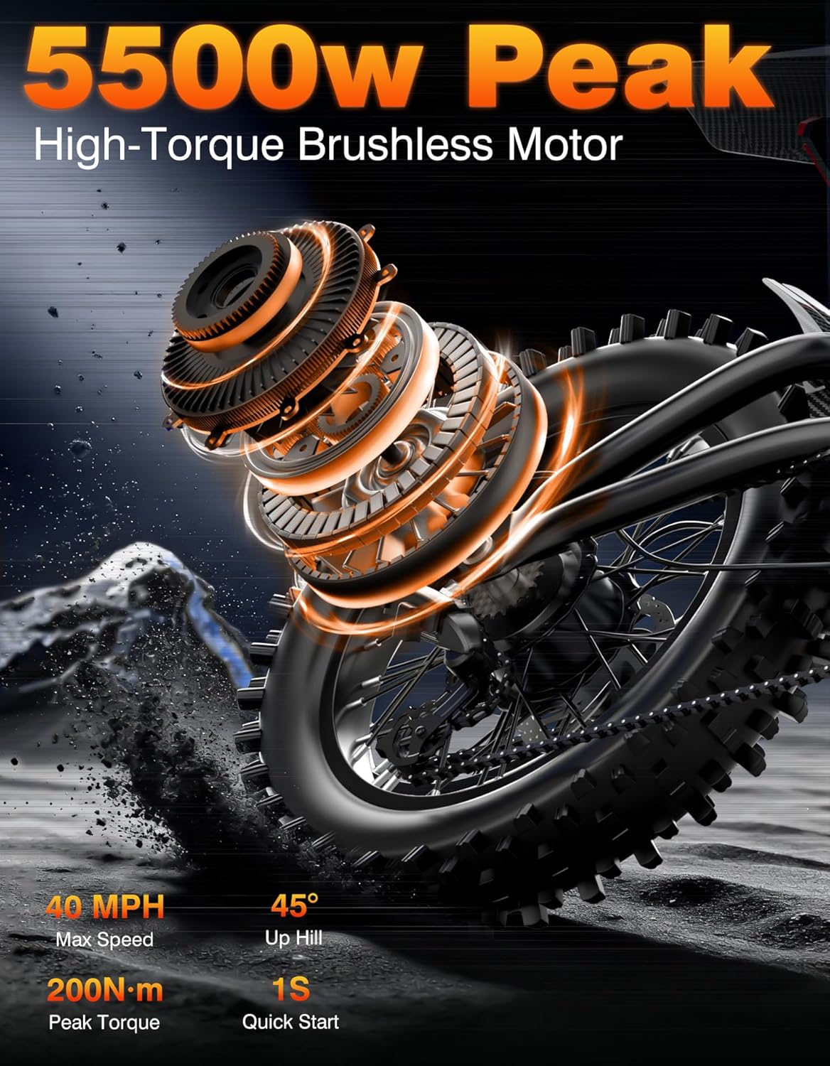 Electric Bike for Adults, 60V 30Ah
