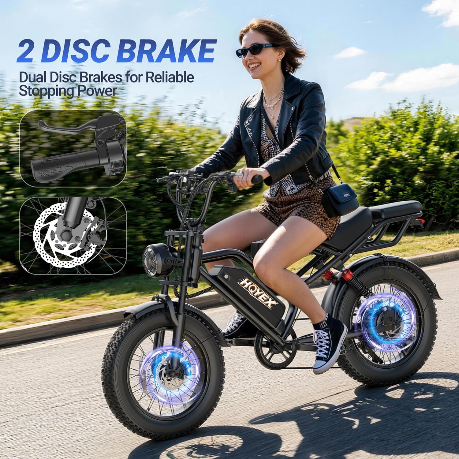 1500W Electric Bike for Adults 20” Fat Tire Ebike, 48V 20Ah