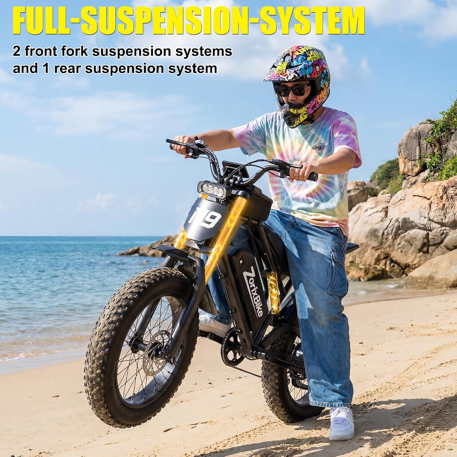 20" Fat Tire Electric Bike | 3000W Peak Motor & NFC Unlock (UL 2849 Certified)