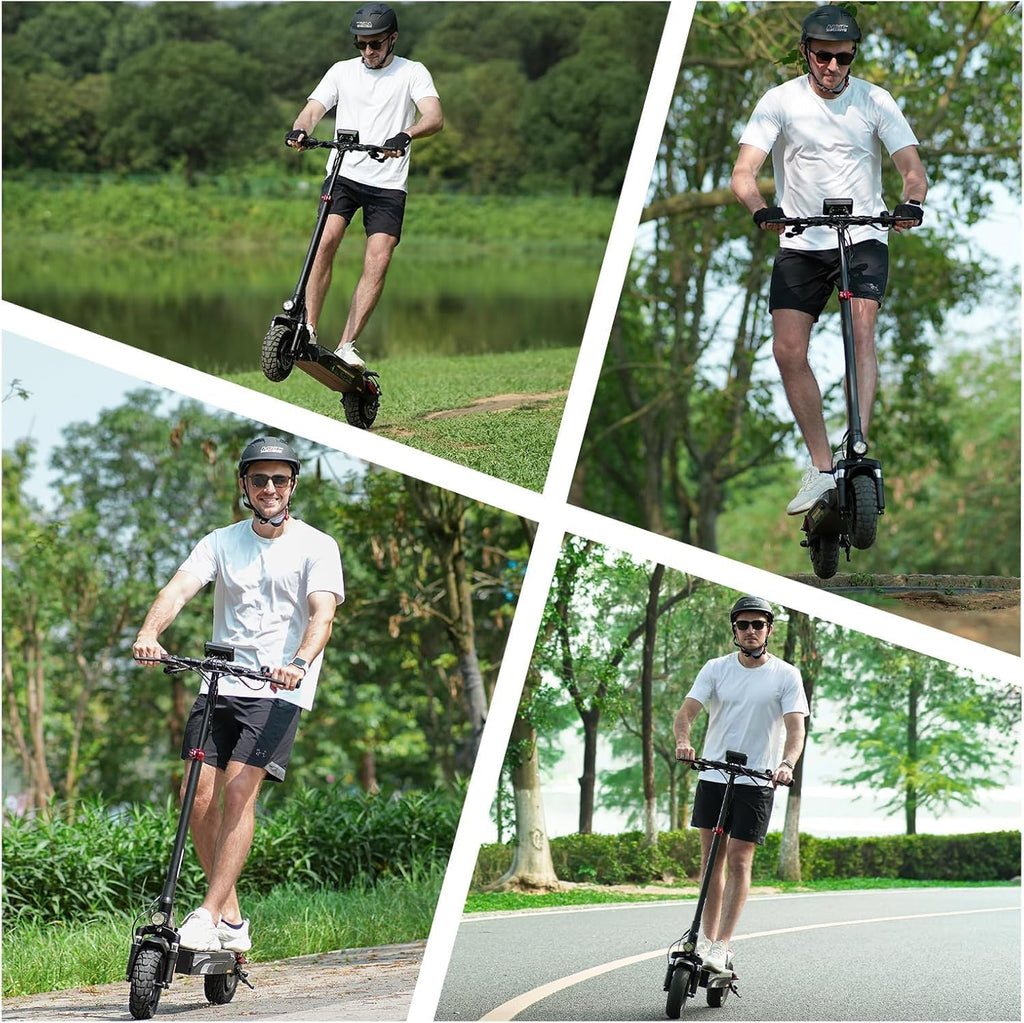 Electric Scooter, Off Road Tires, 800W Motor E-Scooter Up to 25/28 Miles Range,Top Speed 25/28 MPH, Adjustable Handlebar Height,Folding Commuting Electric Scooter for Adults