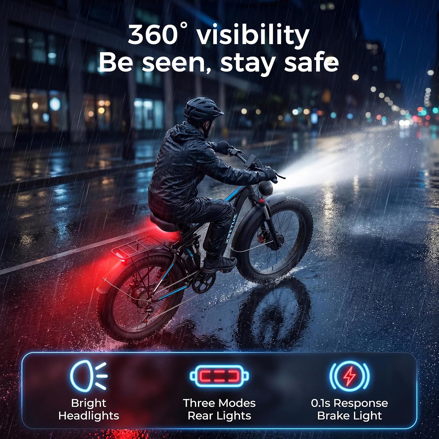 24" Dual Motor All-Terrain Electric Bike – 9000W Peak High-Performance Off-Road Mountain E-Bike