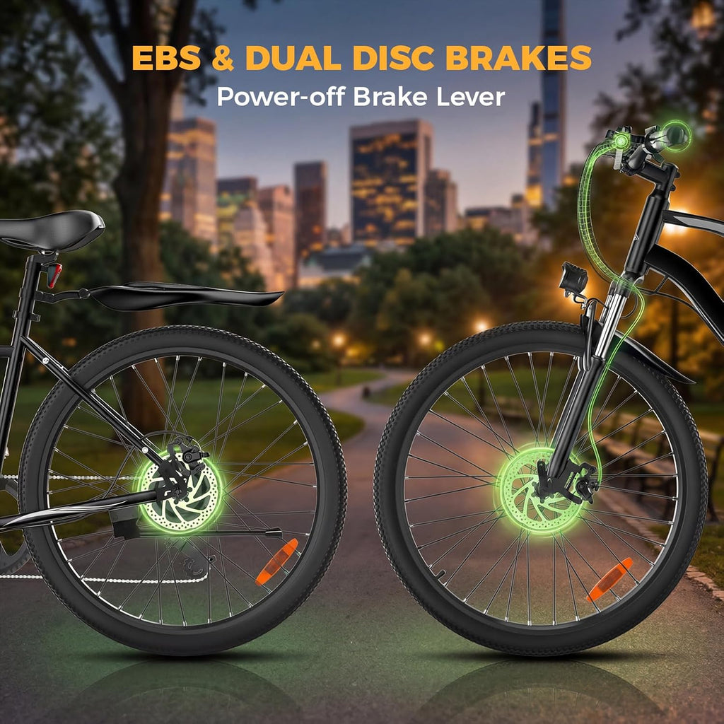 Electric Bike for Adults, 1500W/1000W Peak Motor 26" Ebike