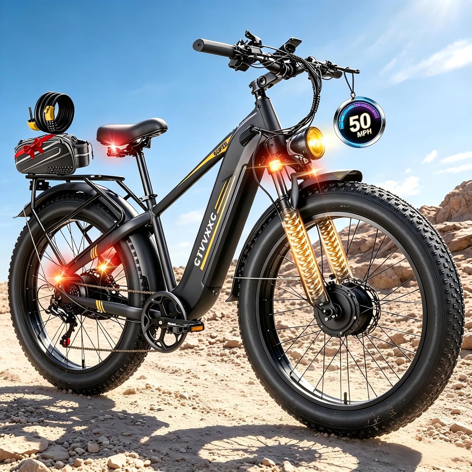 8000W Peak Dual Motor Electric Dirt Bike | 50MPH Fast Off-Road E-Bike