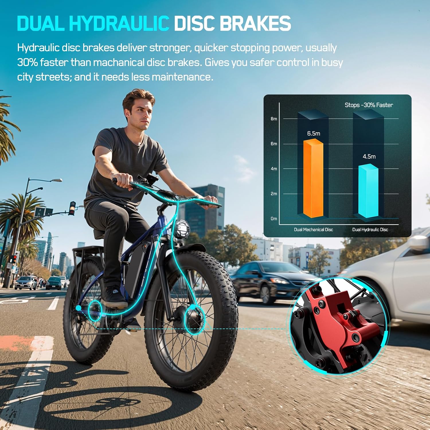 6000W Dual-Motor Full-Suspension 24" Fat Tire Electric Bike for Adults – 50 MPH High-Performance E-Bike with Turn Signals