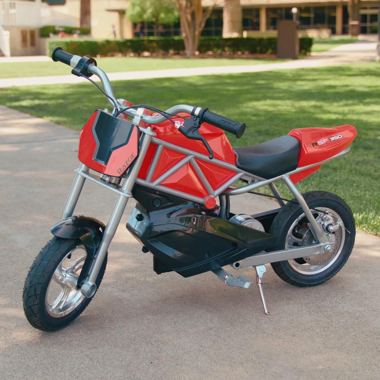 Compact Electric Street Bike - Red/Black