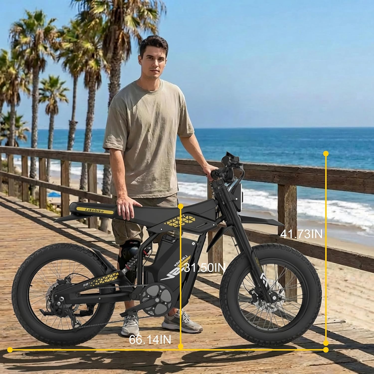 Electric Dirt Bike 2000W/3000W, 48V 23Ah