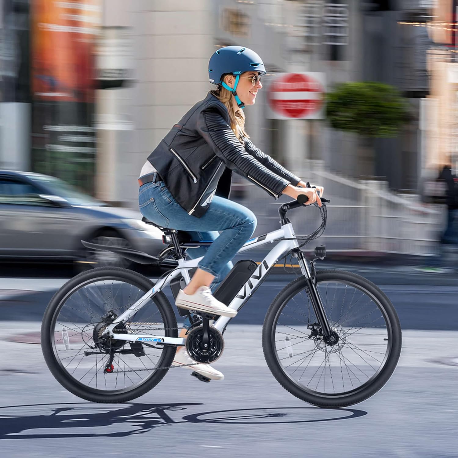 26" Electric Mountain Bike | 750W Peak Motor & 21-Speed Gear System
