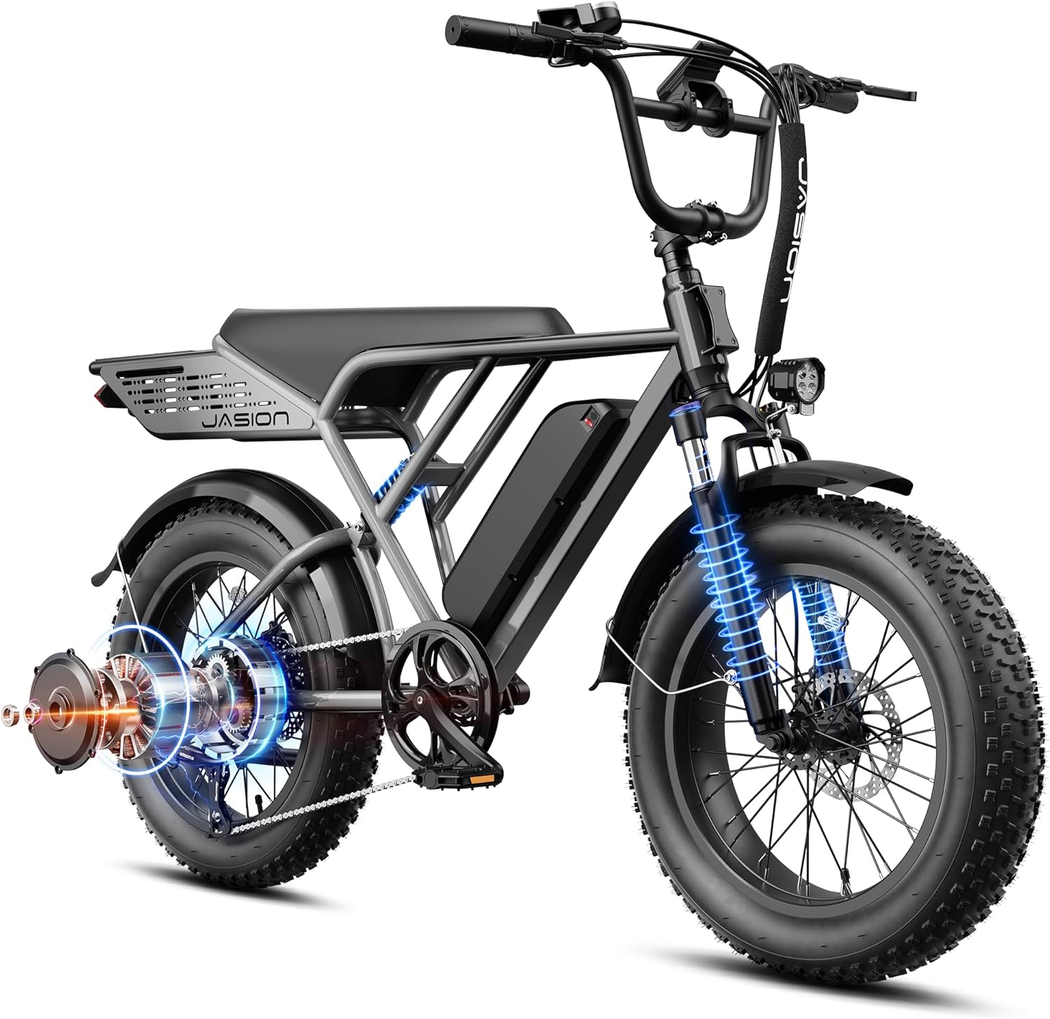 Electric Bike for Adults, 2000W/3000W Peak - 30/38MPH Electric Dirt Bike, 48V-52V, 13AH/20AH