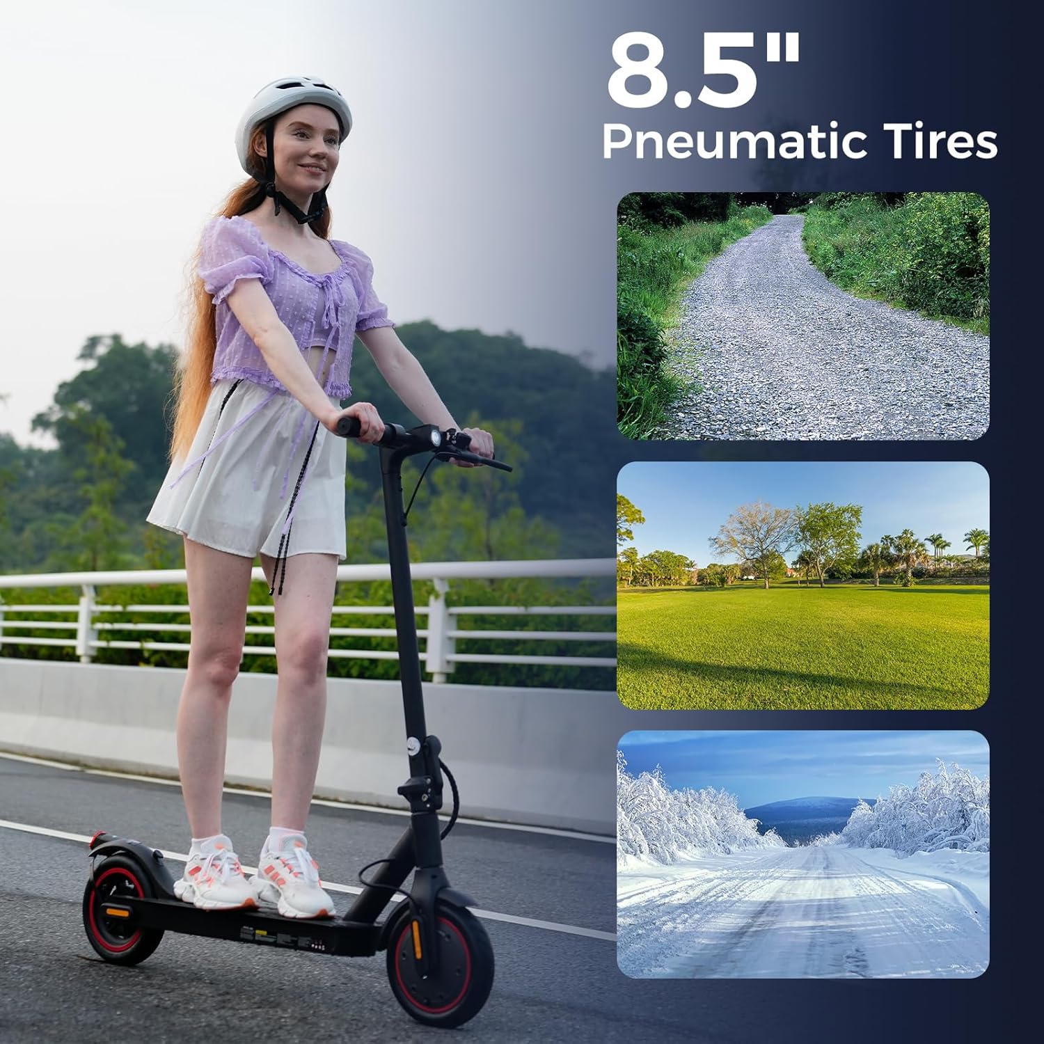 Electric Scooters - Electric Scooter Adults, 1200W/1000W/500W Motor, 28/25/21/18 MPH Top Speed, 10''/8.5'' Tires