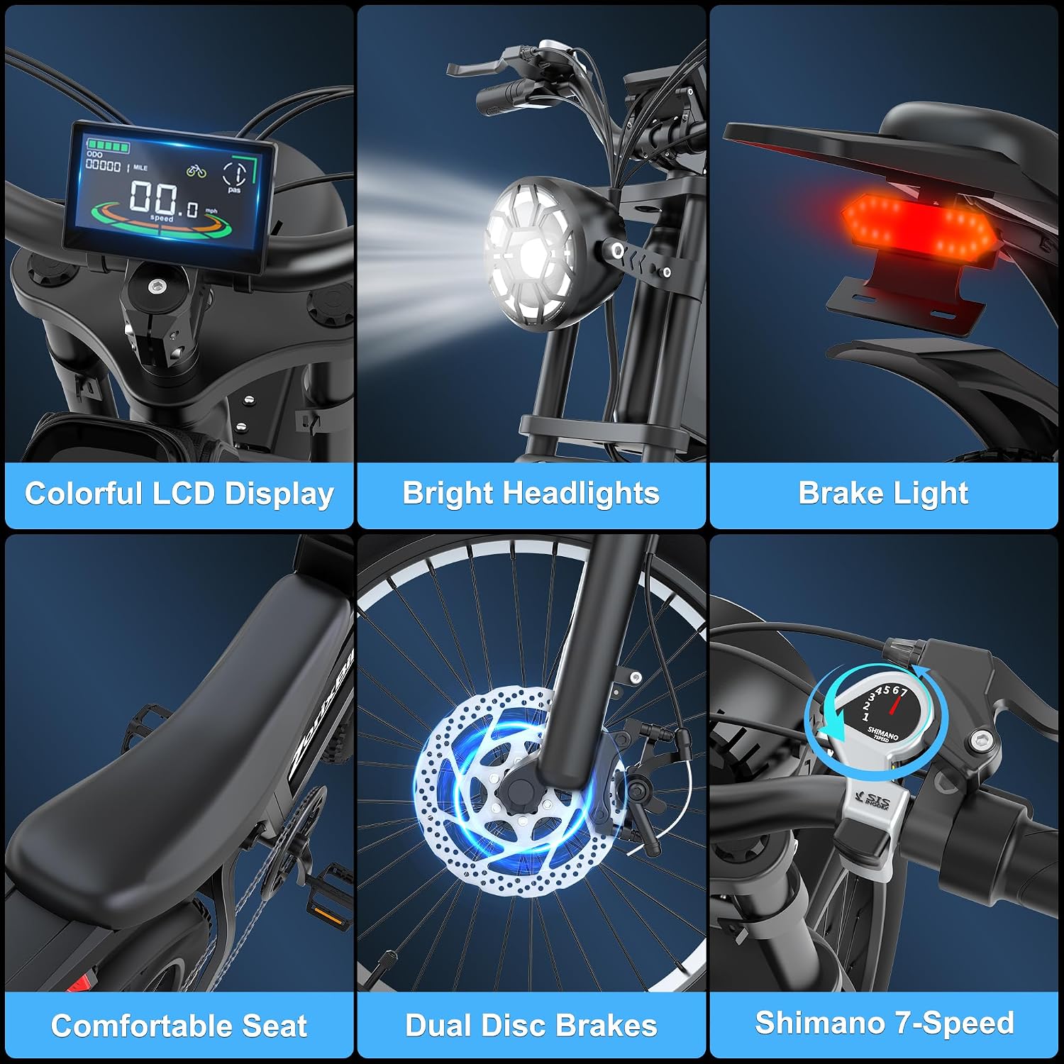 20" Fat Tire Electric Dirt Bike for Adults | 1500W Peak Motor, 48V 20Ah Battery, 31 MPH, UL2849 Safety Certified E-Bike