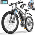 Lightweight 26" Electric Mountain & Commuter Bike – 720W Peak Motor, 25MPH Max Speed, 375Wh Removable Battery, 7-Speed Trail E-Bike