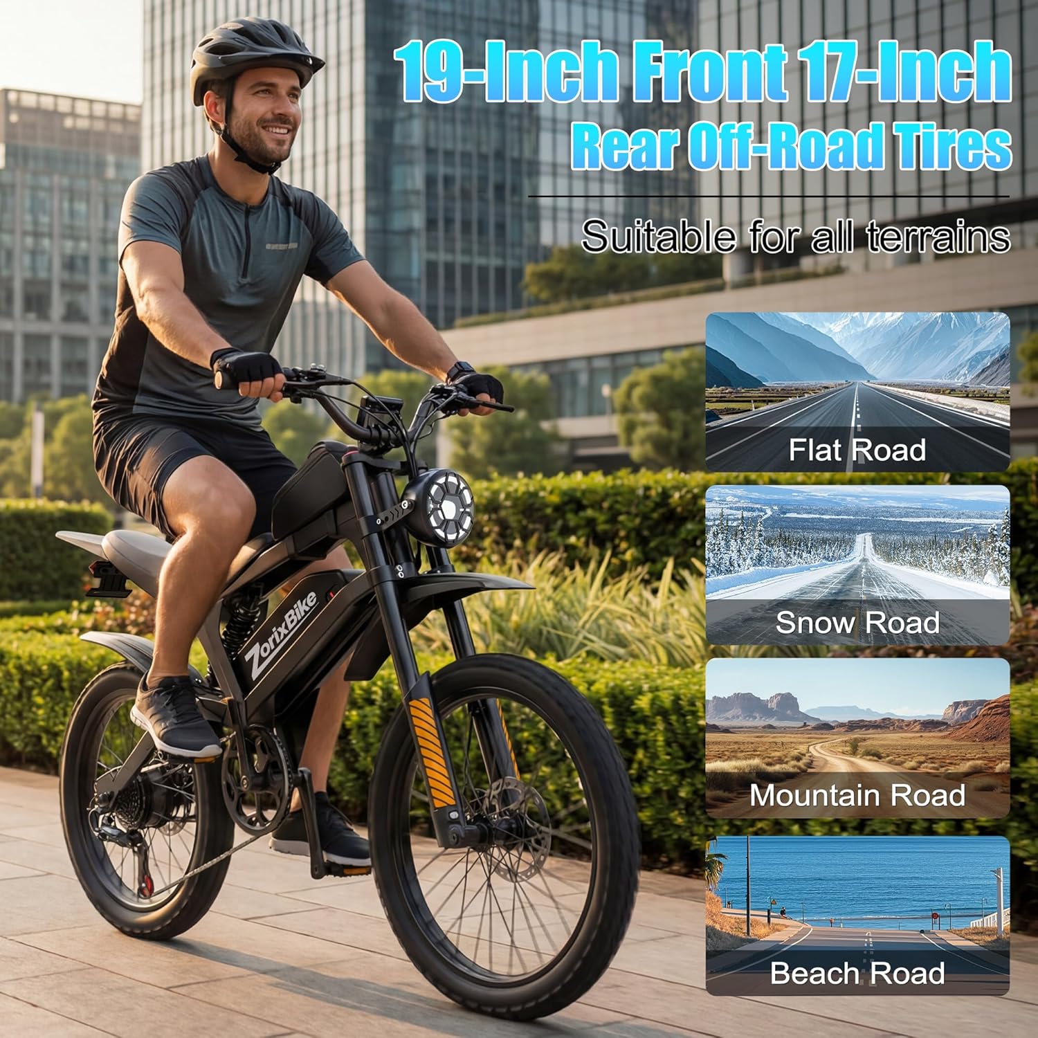 Electric Bike for Adults,48V 20AH - Peak Power 1500/3000W Brushless Motor Electric Bicycle - Max Speed 31-35MPH - Max 80 Miles Range