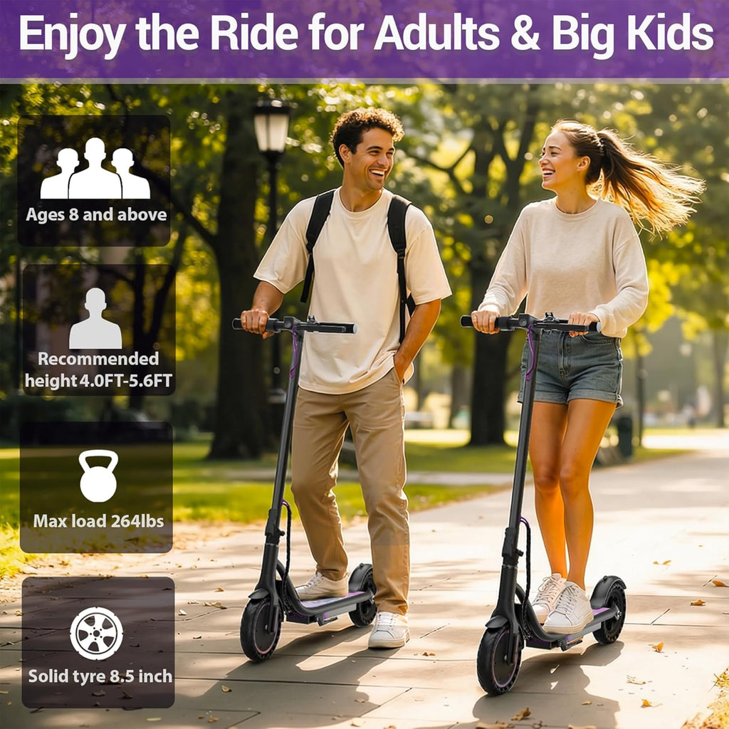 Electric Scooter for Adults, Folding E Scooter with 350W/500W Motor 16/24 Mph Top Speed, Max 19-23 Miles Long