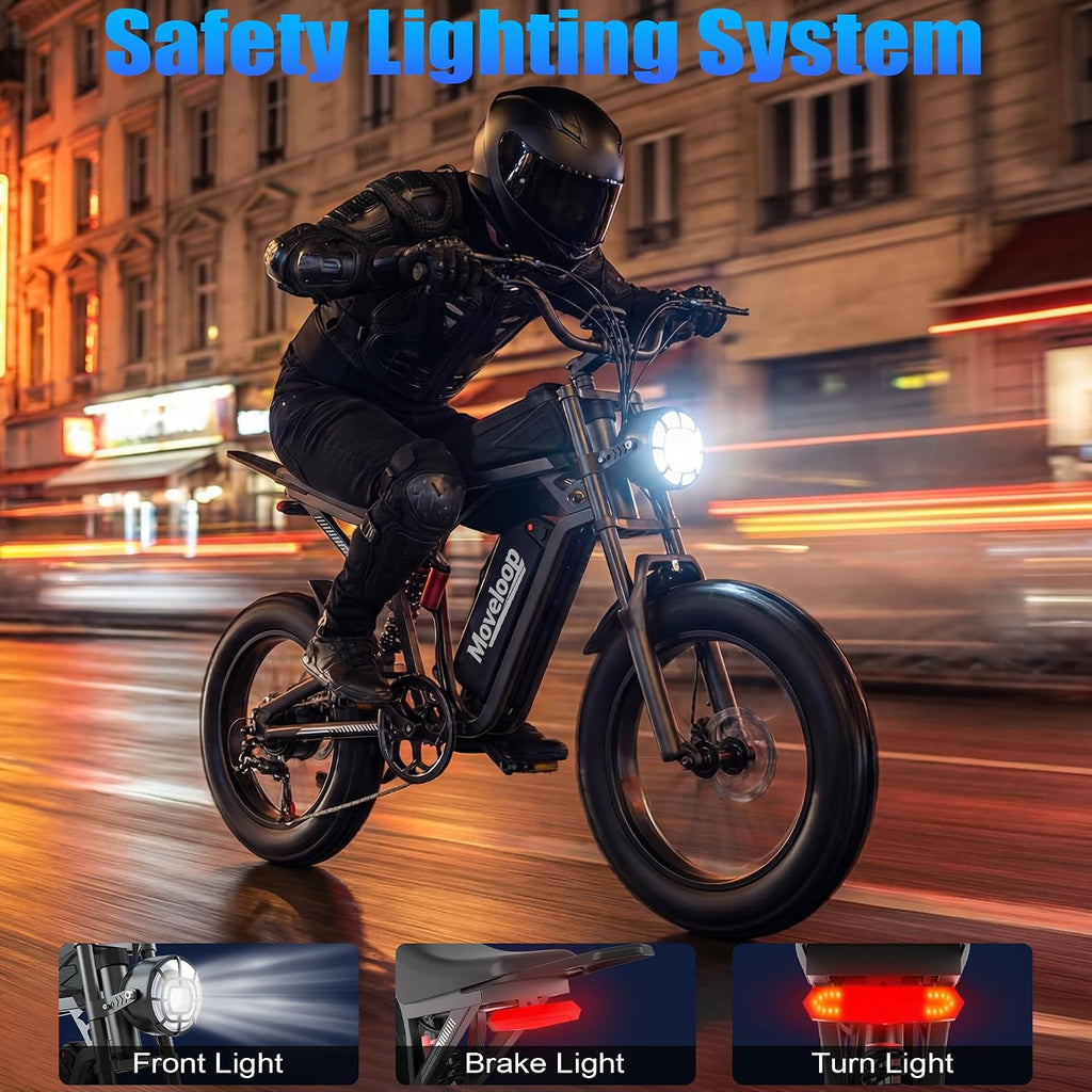 Full Suspension Fat Tire Electric Bike with NFC Unlock – 1500W Peak Motor, 20" x 4.0" All-Terrain E-Bike, 48V 20Ah, 31MPH, UL 2849 Certified (80 Miles Max Range)