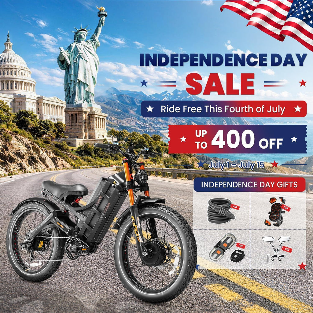 6000W Peak Dual-Motor Full-Suspension 26" Fat Tire Electric Bike for Adults – 52 MPH Ultra Long-Range E-Bike
