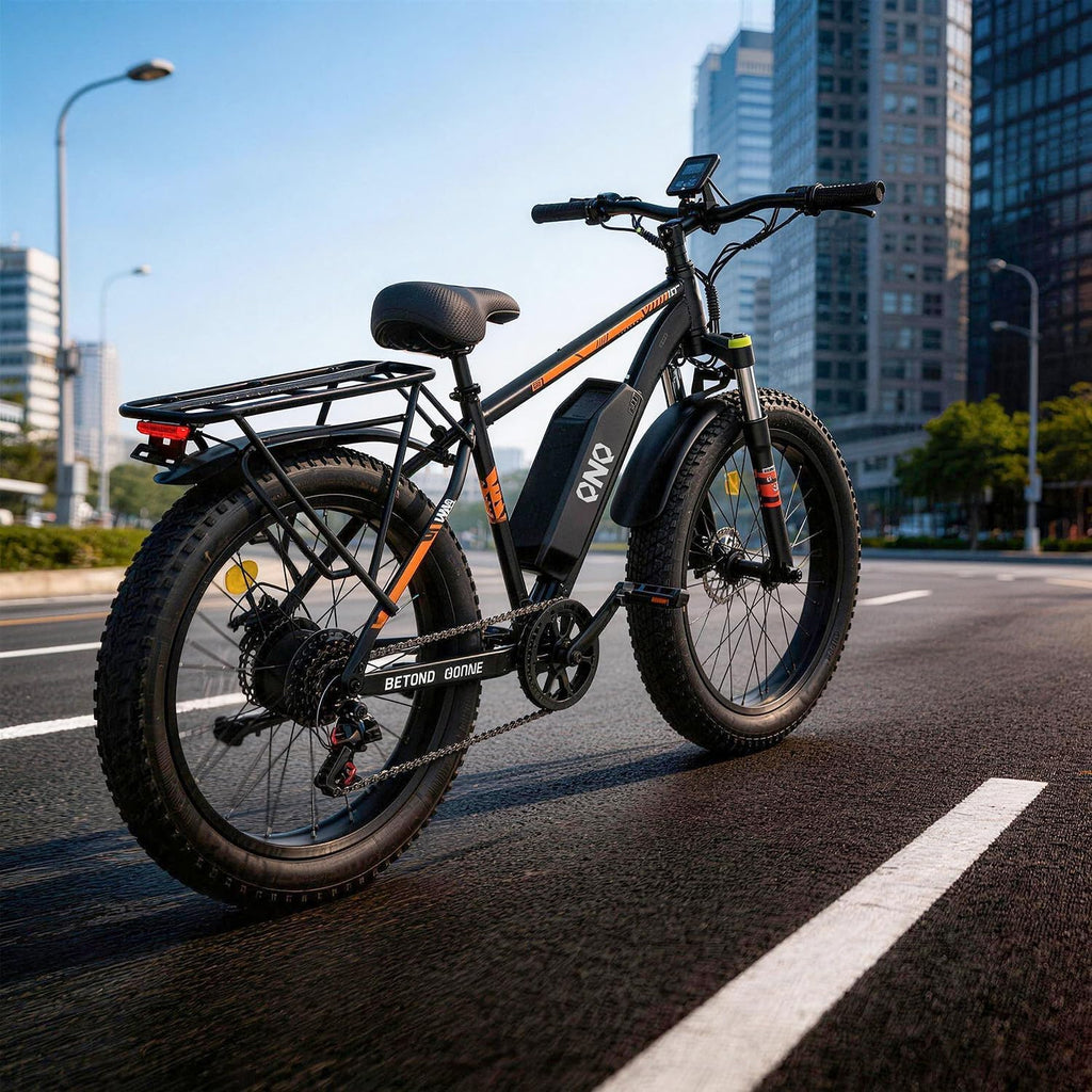 High-Performance Fat Tire Electric Bike | Dual Shock Absorption & Cruise Control