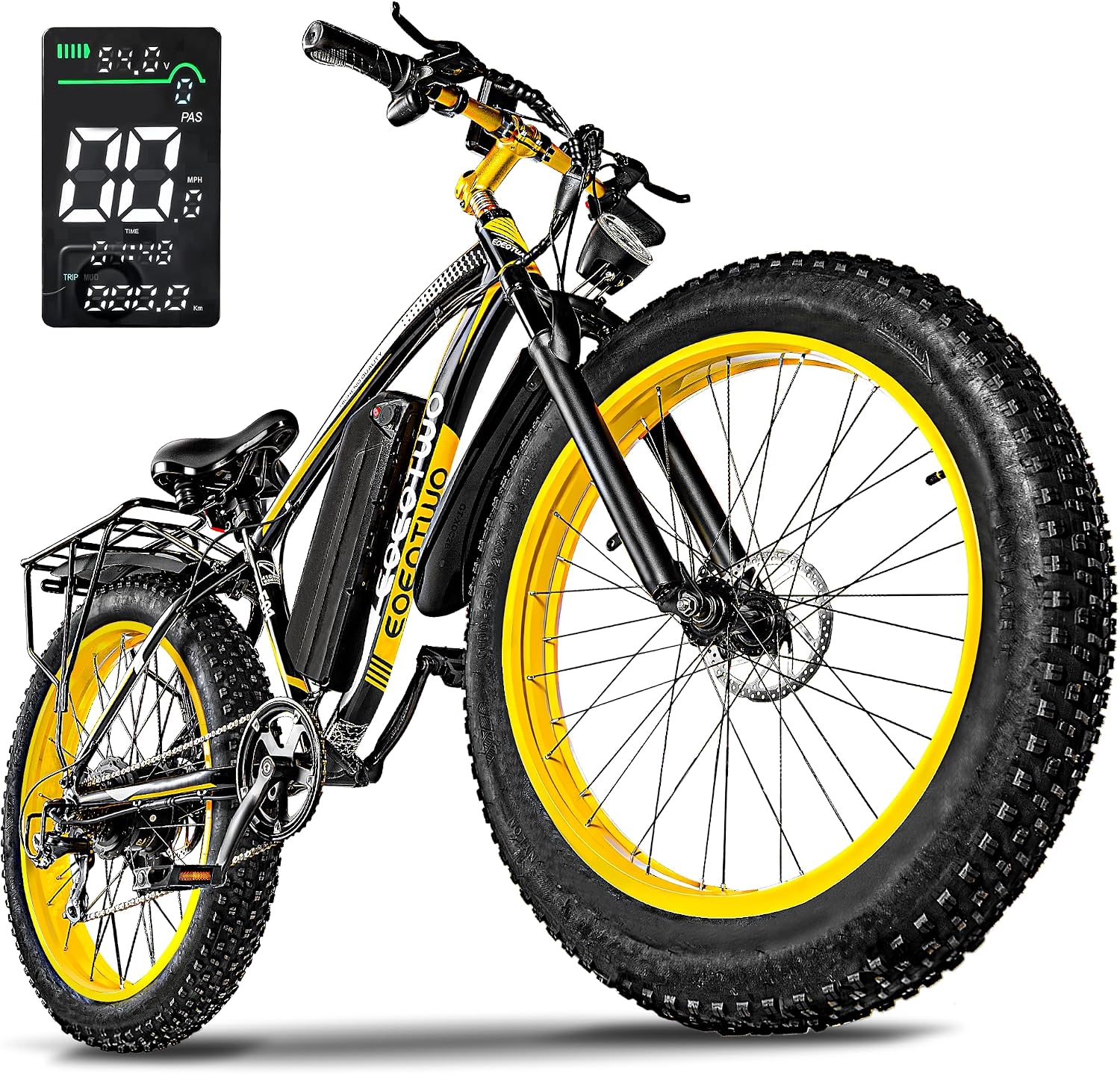 26" All-Terrain Fat Tire Electric Bike – 1500W Peak, 48V 15Ah (UL 2849 Certified)