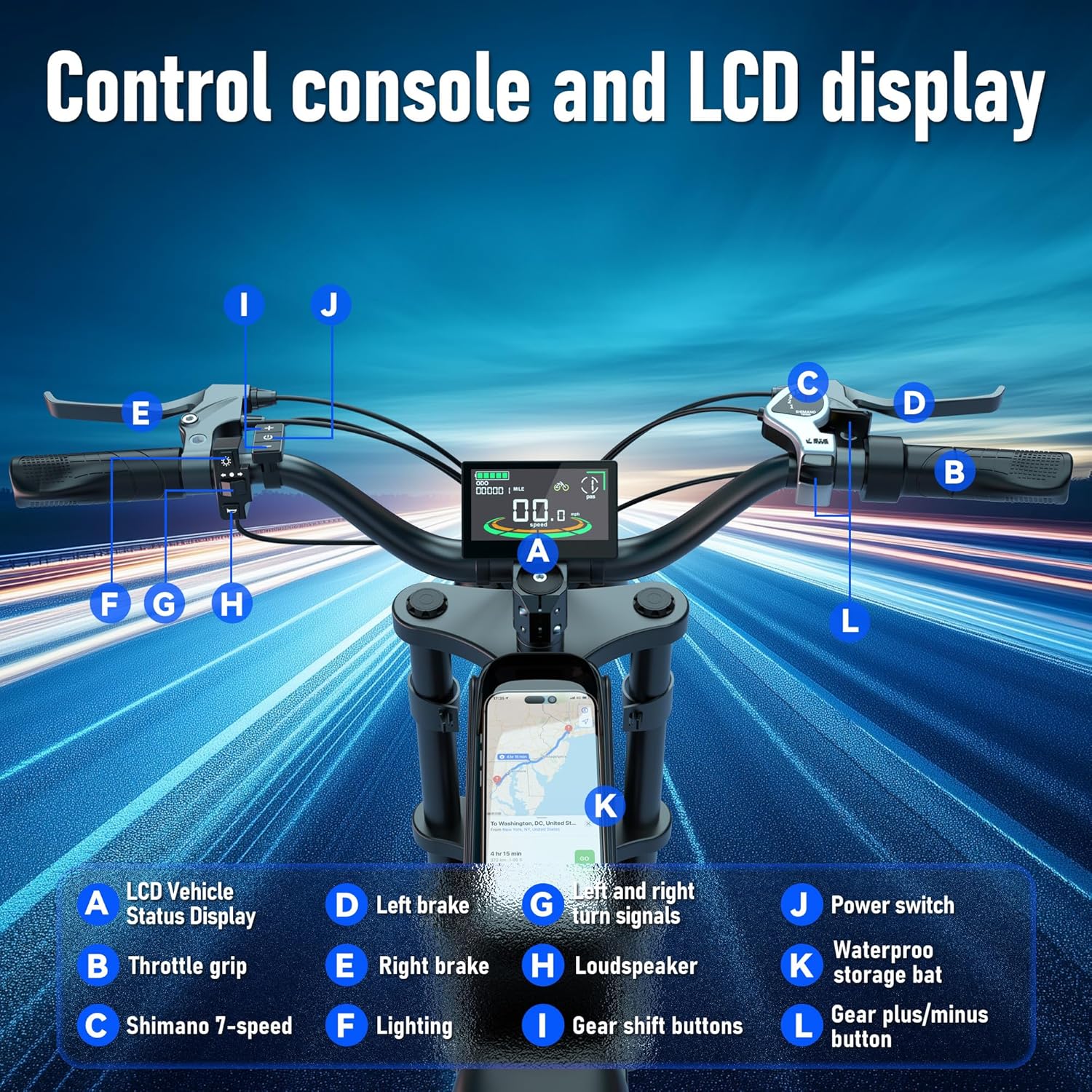 Electric Bike for Adults,48V 20AH - Peak Power 1500/3000W Brushless Motor Electric Bicycle