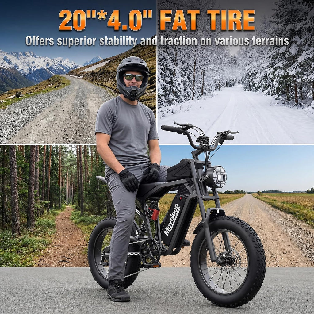 All-Terrain Fat Tire Electric Dirt Bike – 1500W High-Performance E-Bike with NFC Smart Unlock, 48V Long-Range Motorized Utility Bike