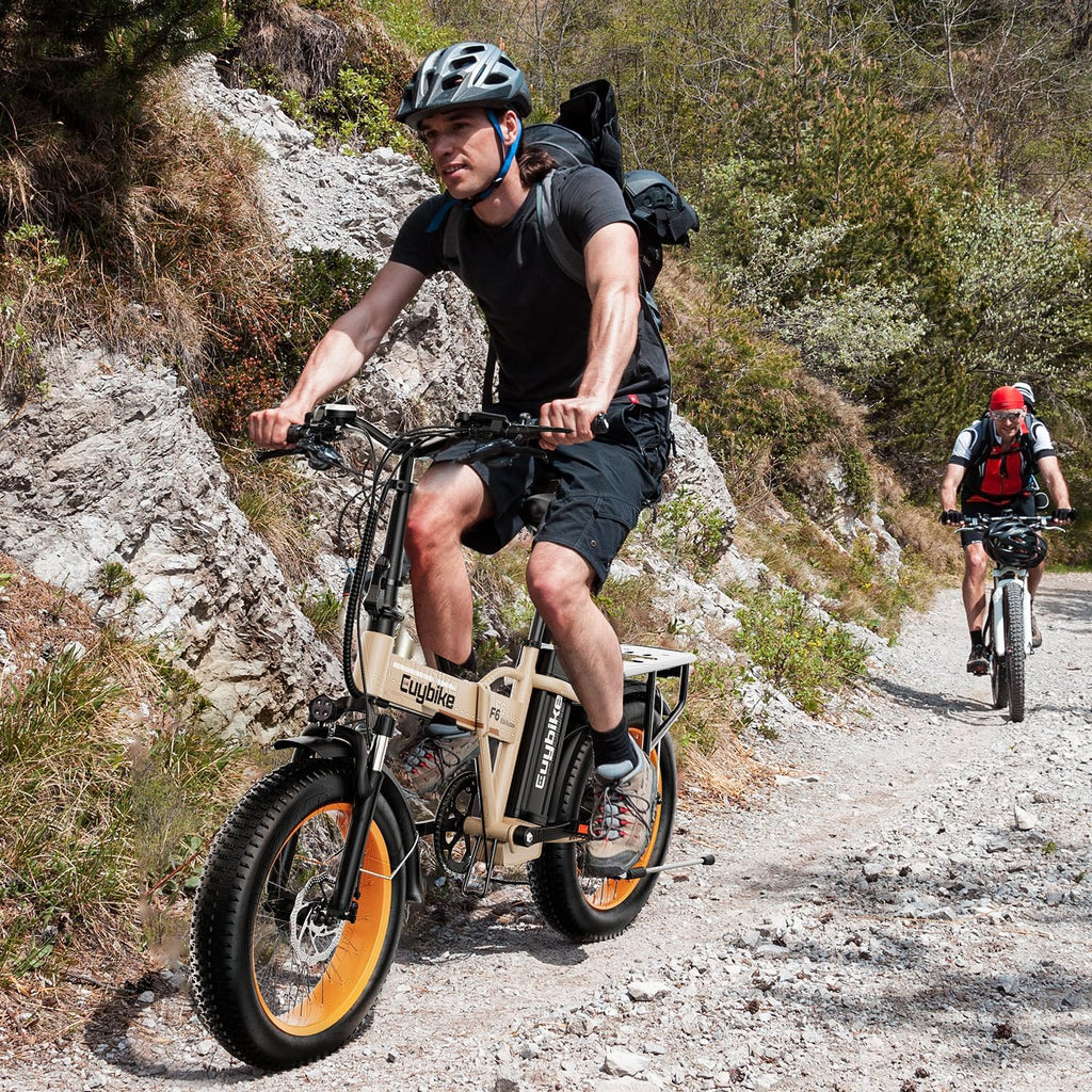 1000W Folding Electric Bike – 20" All-Terrain Fat Tire E-Bike with 80-Mile Max Range & Removable Battery