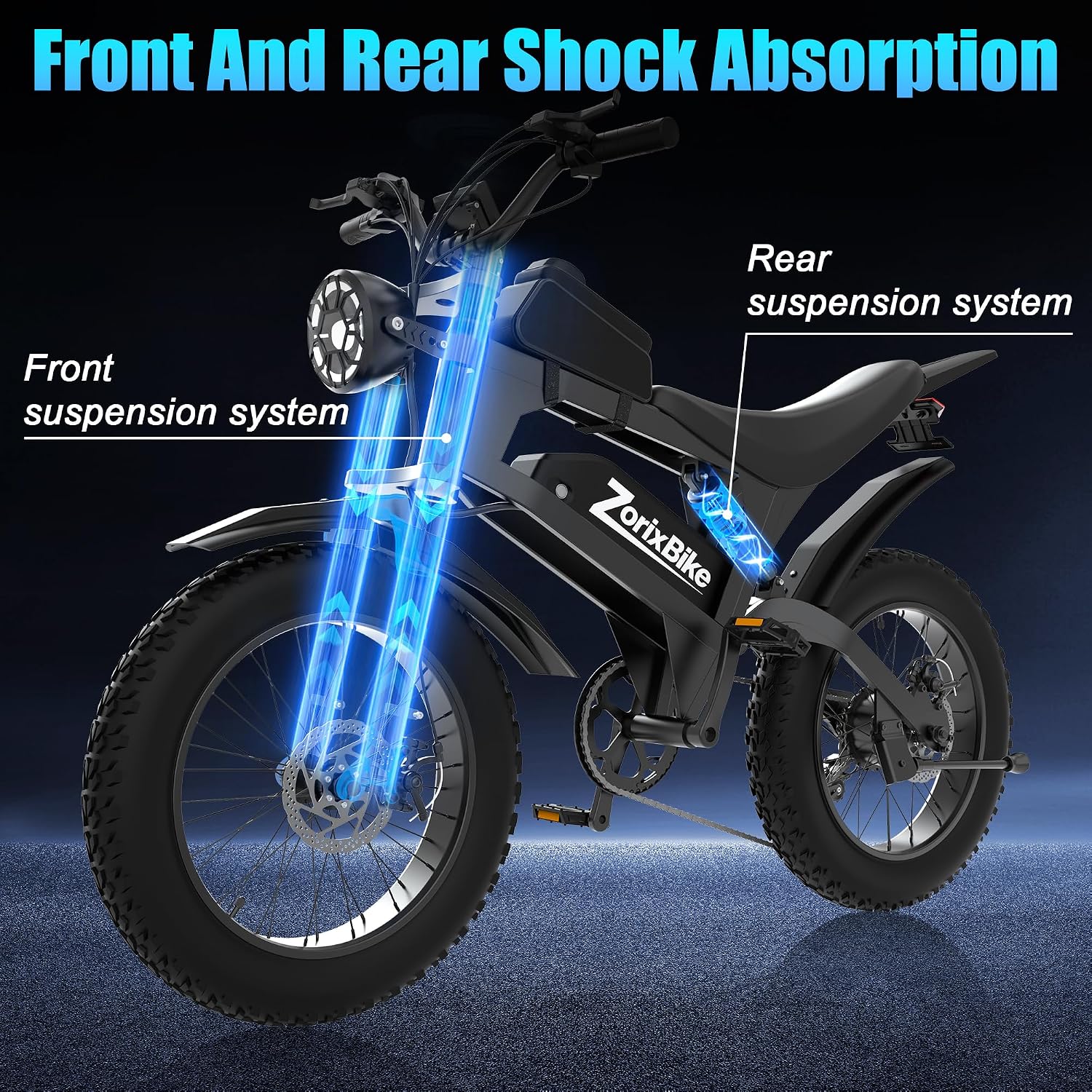 Retro Fat Tire Electric Bike – 1500W (3000W Peak) Motor, 48V 20Ah, 20" x 4.0" All-Terrain E-Bike