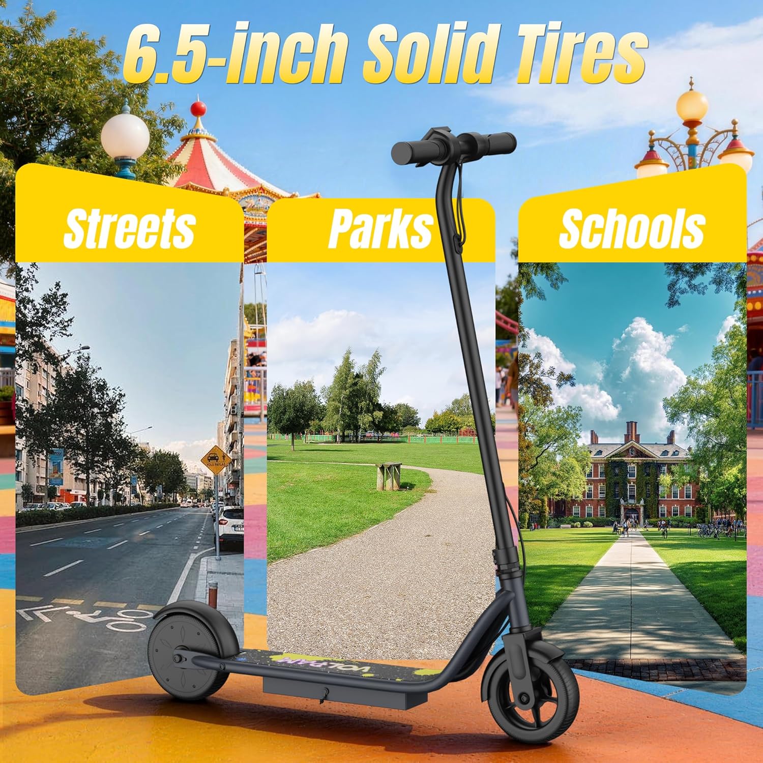 Electric Scooter, 350W/500W/800W/1000W/250W Powerful Motor & 19/22/ 9 MPH