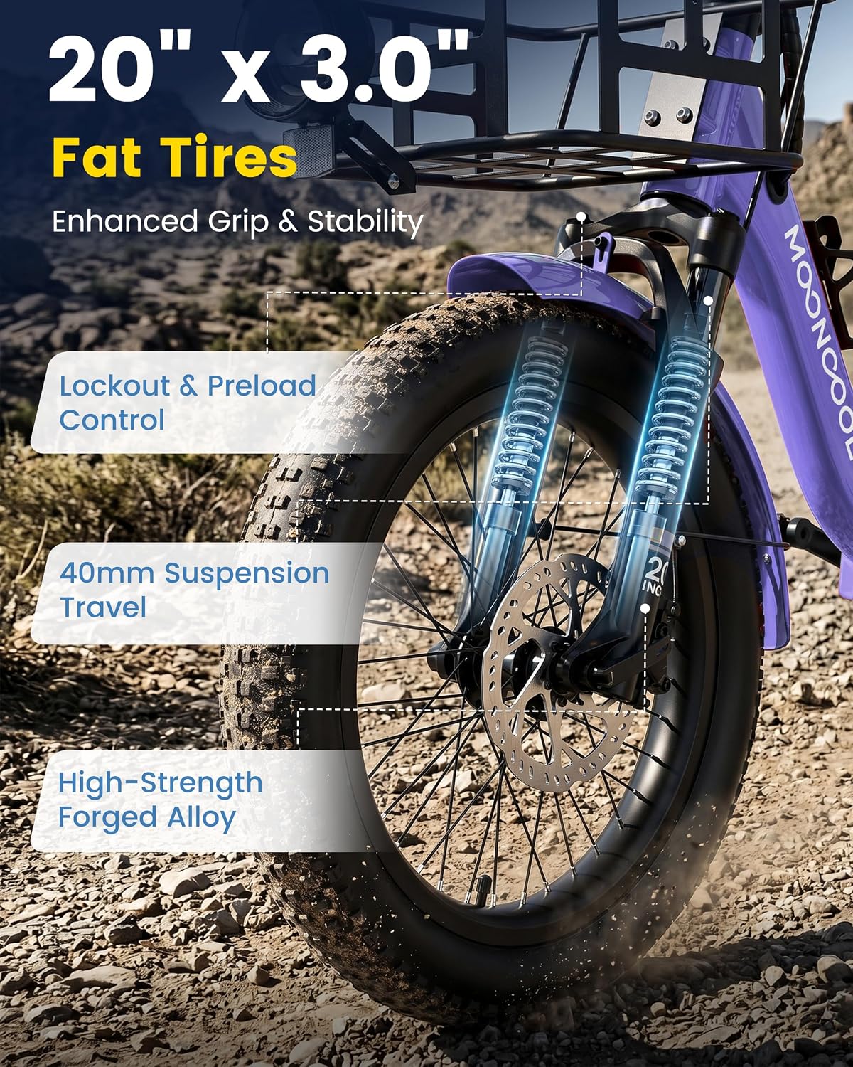 Folding 3-Wheel Electric Tricycle for Adults | 500W-750W Step-Thru Etrike with 20" Fat Tires, Removable Battery & Reverse Function
