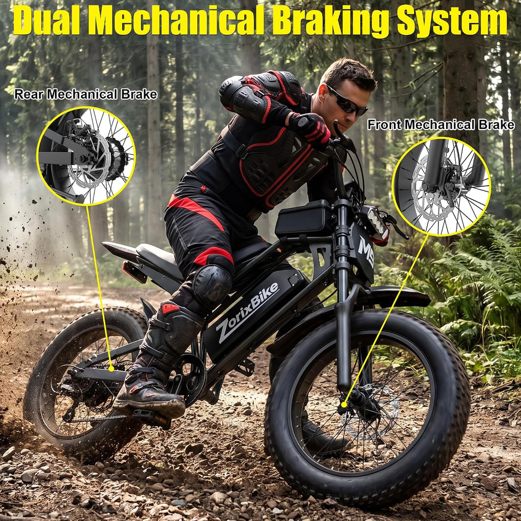 High-Power Fat Tire Electric Bike with NFC Unlock – 20" x 4.0" All-Terrain E-Bike, 1500W/3000W Peak Motor, 35MPH Max Speed, UL 2849 Certified