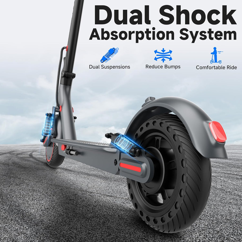10''-500W-Electric Scooter with Dual Suspensions, Top Speed 22 Mph, Long Range 22-31 Miles, Folding E-Scooter Adult, Dual Braking, App, 8.5''-350W/Scooter
