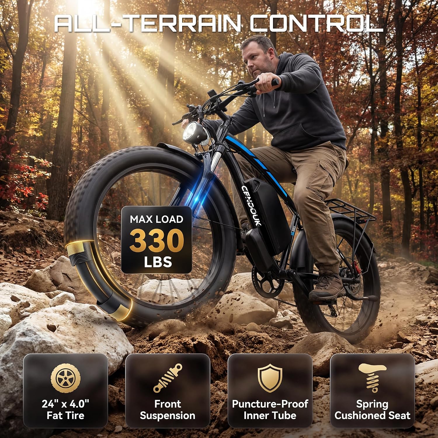 9000W Peak Dual-Motor Off-Road Fat Tire Electric Bike