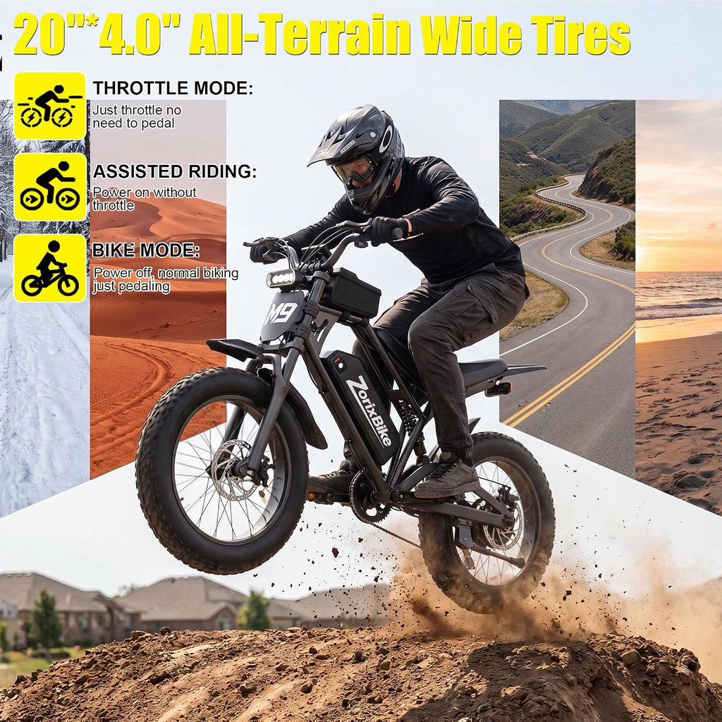 20" Fat Tire Electric Bike | 3000W Peak Motor & NFC Unlock (UL 2849 Certified)