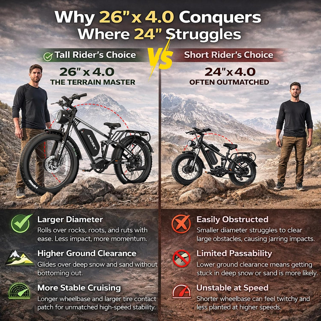 All-Terrain 26" Fat Tire Electric Bike – 9000W Peak Dual Motor, 47MPH Max Speed, Full Suspension Hyper E-Bike (UL2849 Certified)