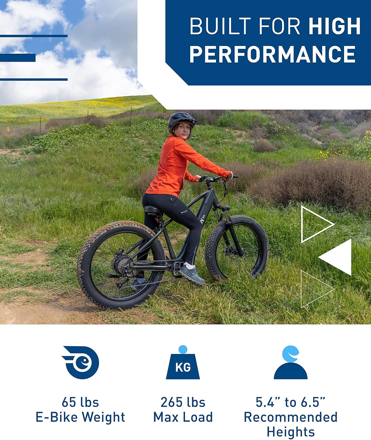 Hiboy Electric Bike for Adults, 28MPH 62.1Miles Range 1000W Peak Motor 48V 13Ah Removable Battery Ebike, 26“ x 4.0” Fat Tire Electric Bicycle, 7 Speed, Hydraulic Suspension, UL Certified